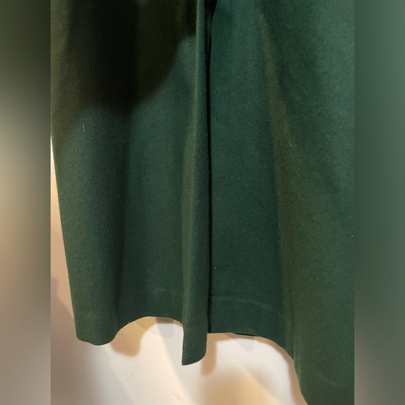 VTG 50’s-60’s Ruby Martin 100% Wool Emerald Green Lined Trench Coat Size 16P USA - Picture 6 of 15